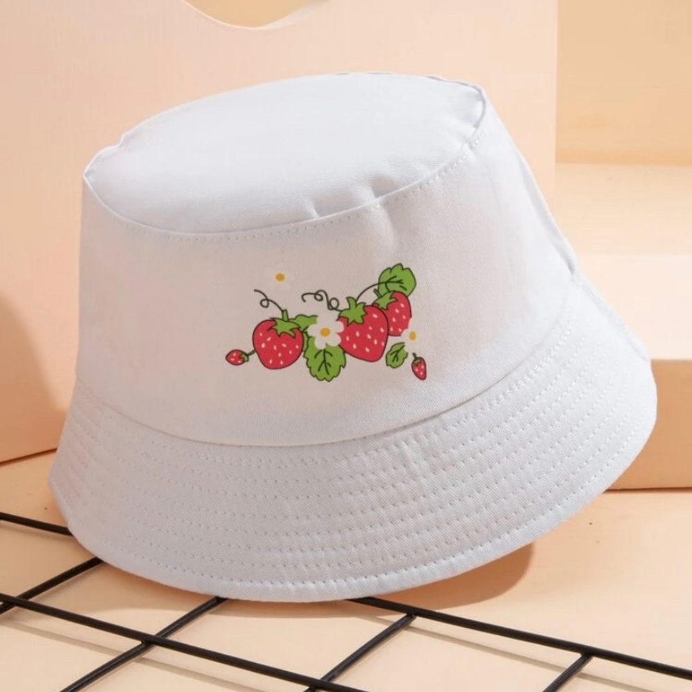 Strawberry Hat & gummy bear earrings